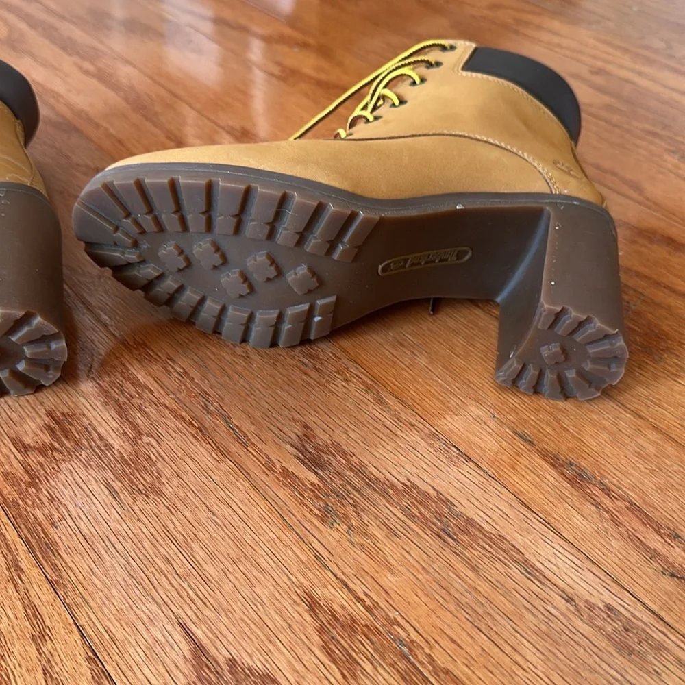 Timberland Women's Brown Heeled Boots 7 - Picture 9 of 10